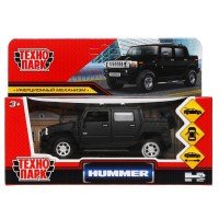 317581   Машина металл HUMMER H2 PICKUP МАТОВЫЙ 12 см, двери, багажн, черный, кор. Технопарк в кор.2 Медведь Калуга