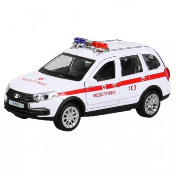 299798   Машина металл свет-звук LADA "grantacross2019скор"дл12см,откдв,баг,ин.бел,кр Технопарк в ко Медведь Калуга