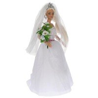 318985   Кукла 29 см София невеста, в комплекте букет и расческа ТМ "КАРАПУЗ" в кор.24шт Медведь Калуга