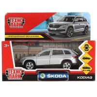 315125   Машина металл SKODA KODIAQ МАТОВЫЙ 12 см, двери, багаж, инер, серый, кор. Технопарк в кор.2 Медведь Калуга