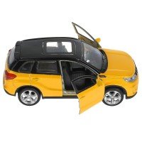 315124   Машина металл SUZUKI VITARA S 2015 12 см, двери, багаж, инер, золотой, кор. Технопарк в кор Медведь Калуга