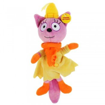 300805   Игрушка мягкая ТРИ КОТА лапочка в зимней одежд, 13см, муз. чип, в Пак. "МУЛЬТИ-ПУЛЬТИ" в ко Медведь Калуга