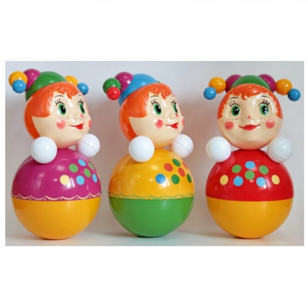 Игрушка-неваляшка Скоморох, 22 см, в ассорт. Медведь Калуга