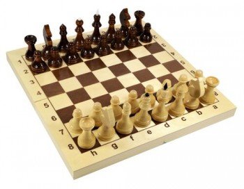 Настольная игра ДЕСЯТОЕ КОРОЛЕВСТВО 2845 Шахматы деревянные (29см х 29см) Медведь Калуга