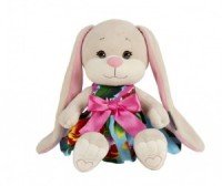 Зайка в Летнем Платьице с Розовым Бантом, 20 см Медведь Калуга