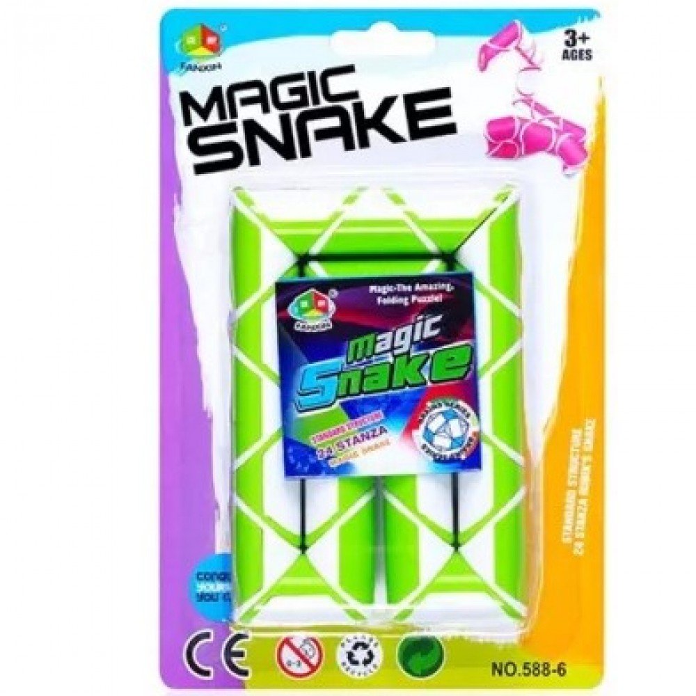 Головоломка Змейка логическая 24 звена  в ассорт., блистер Медведь Калуга