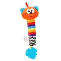 315976   Текстильная игрушка погремушка Кот пищалка функционал Умка в кор.250шт Медведь Калуга
