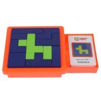 314239   Настольная игра кубик за кубиком кор.13,5*20,5*4см Умные игры в кор.2*60шт Медведь Калуга