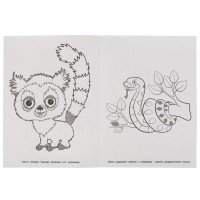 323154   Удивительные животные. Раскраска. 214х290 мм, 16 стр. Умка в кор.50шт Медведь Калуга