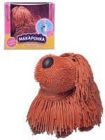 Интерактивная игрушка Макаронка Собака коричневая ходит, звуковые и музыкальные эффекты. Медведь Калуга