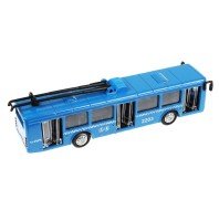 316112   Машина металл МЕТРОПОЛИТЕН ТРОЛЛЕЙБУС 16,5 см, двери, инерц., синий, кор. Технопарк в кор.2 Медведь Калуга