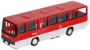 315182 Машина металл АВТОБУС «Рейсовый автобус» IKABUS-17-RDWH, 17 см. Медведь Калуга