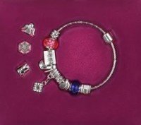 Набор для создания бижутерии с шармами, 1 браслет, 12 шармов Медведь Калуга