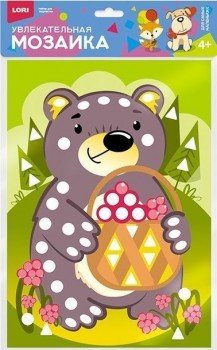 Км-015 Увлекательная мозаика (набор большой) "Мишка с лукошком" Медведь Калуга