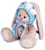 Зайка Ми в шапочке с белыми помпонами 15 см Медведь Калуга