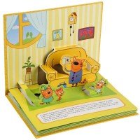 276718  "УМКА". ДОМИК НА ДЕРЕВЕ. ТРИ КОТА. (КАРТОННАЯ КНИЖКА-ПАНОРАМКА + ПОП+АП) в кор.10шт Медведь Калуга