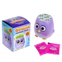 Набор для опытов «Пташки, выращиваем травку», фиолетовый горшочек Медведь Калуга