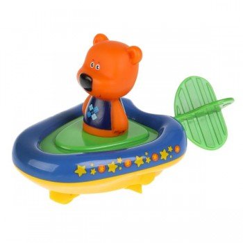 278966   Игрушка пластизоль д/ванны Капитошка МИМИМИШКИ, Лодка+Кеша выс.5,4см, блистер в кор.48шт Медведь Калуга