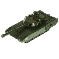 328810   Модель металл АРМАТА ТАНК Т-14 12 см, вращается башня, инерция, зелен, кор. Технопарк в кор Медведь Калуга