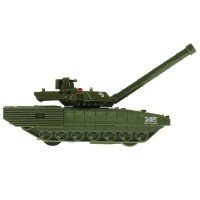 328810   Модель металл АРМАТА ТАНК Т-14 12 см, вращается башня, инерция, зелен, кор. Технопарк в кор Медведь Калуга