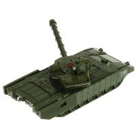 328810   Модель металл АРМАТА ТАНК Т-14 12 см, вращается башня, инерция, зелен, кор. Технопарк в кор Медведь Калуга