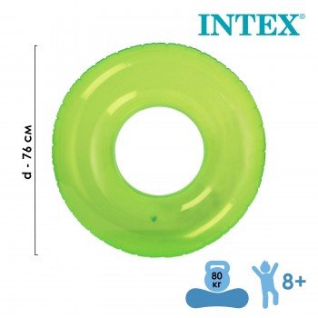Круг для плавания «Льдинка», d=76 см, от 8 лет, цвета МИКС, 59260NP INTEX Медведь Калуга