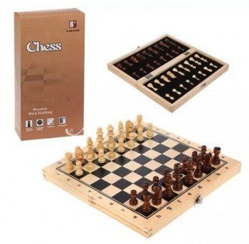 Игра настольная шахматы, в компл. игр. поле 29х29см., шахматы 34шт.,кор. Медведь Калуга