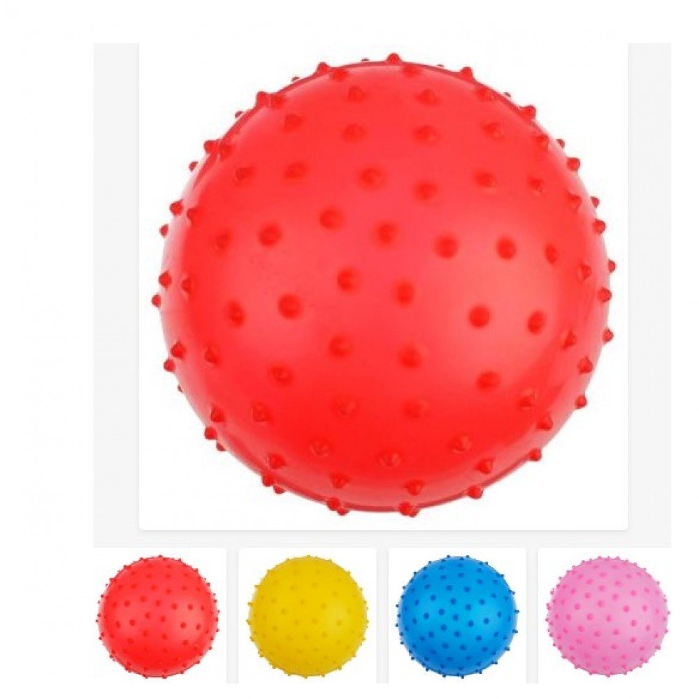 Мячик массажный, матовый пластизоль, d=18 см, 43 г, МИКС Медведь Калуга