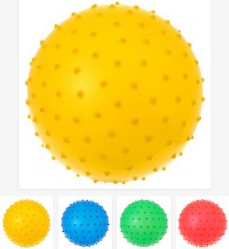 Мячик массажный, матовый пластизоль, d=30 см, 100 г, МИКС Медведь Калуга