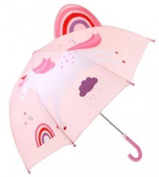 Зонт детский Радужный единорог,  46см Медведь Калуга