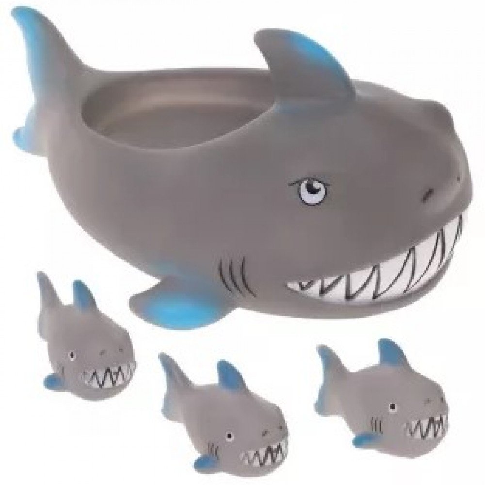 Набор игрушек для купания Акулы, 4 шт, сетка Медведь Калуга