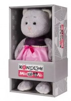 Мягкая Игрушка Колбаскин&Мышель Мышель в Фиолетовом Платье 20 см Медведь Калуга