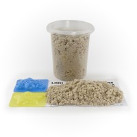 Дп-001 Домашняя песочница "Морской песок" 0,5 кг, 2 формочки Медведь Калуга