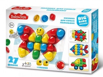 Мозаика для самых маленьких Бабочка Baby Toys Медведь Калуга