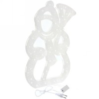 Фигура светодиодная 40см,"Снеговик" мультицвет Медведь Калуга
