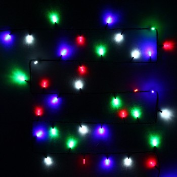 Гирлянда для дома "Кристаллы"  9,5 м 100 ламп LED черный пров.,8 реж.,IP-40, Мультицвет (возможность Медведь Калуга