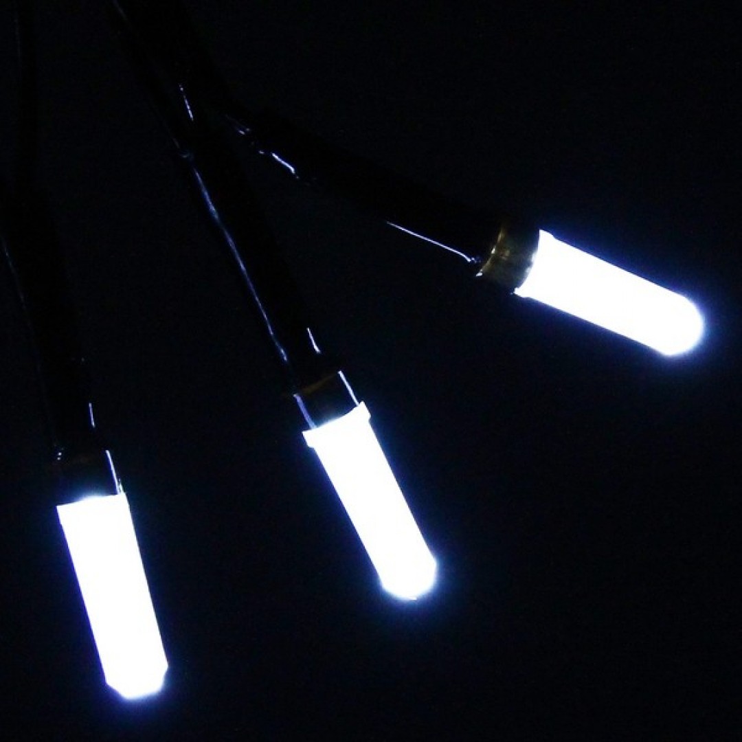 Гирлянда для дома "Кристаллы"  9,5 м 100 ламп LED черный пров., 8 реж.,IP-40, Белый (возможность сое Медведь Калуга