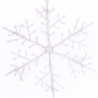 Украшение новогоднее "Снежинка" 13 см (набор 3 шт), Белый Медведь Калуга