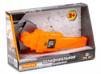 Шлифовальная машинка игрушечная (оранжевая) (в коробке) Медведь Калуга