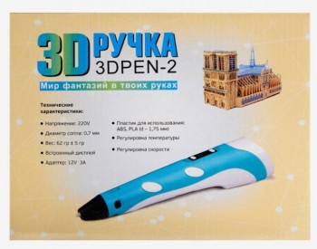 Комплект 3Д ручка NIT-PEN2 фиолетовая + пластик ABS 10 цветов по 10 метров 4671232 Медведь Калуга