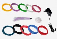 Комплект 3Д ручка NIT-PEN2 фиолетовая + пластик ABS 10 цветов по 10 метров 4671232 Медведь Калуга