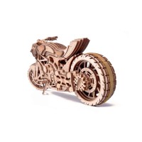 Механическая сборная модель Wood Trick Мотоцикл DMS Медведь Калуга