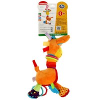341379 Текстильная игрушка подвеска с прорезывателем жираф с вибрацией на блистере Умка в кор.125шт Медведь Калуга