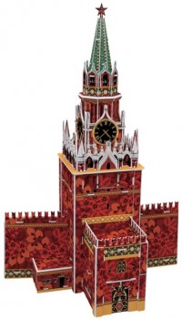 Сборная модель REZARK RAZ-N-006 Спасская башня Медведь Калуга