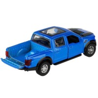 336386 Машина металл FORD F150 RAPTOR 12 см, двери, багаж, инерц, СИНИЙ, кор. Технопарк в кор.2*36шт Медведь Калуга