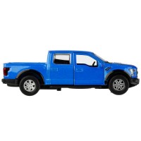 336386 Машина металл FORD F150 RAPTOR 12 см, двери, багаж, инерц, СИНИЙ, кор. Технопарк в кор.2*36шт Медведь Калуга