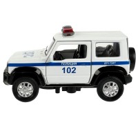 341155 Машина металл свет-звук SUZUKI JIMNY ПОЛИЦИЯ 11,5 см, двер, баг, инер, кор. Технопарк в кор.2 Медведь Калуга