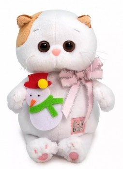 Кошечка Ли-Ли BABY с игрушкой Снеговик 20 см Медведь Калуга