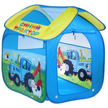 Палатка игровая "Синий Трактор" в сумке, 83х80х105см GFA-BT-R 4935324 Медведь Калуга