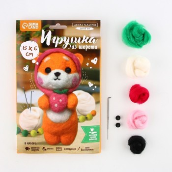 Игрушка из шерсти "Милый корги" 9103858 Медведь Калуга